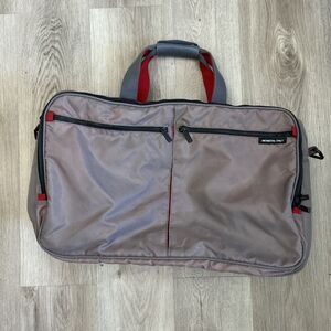 Members Only Duffle Bag Gray Messenger Y2K Straps Rainbow Tag 20x13x7 VTG READ